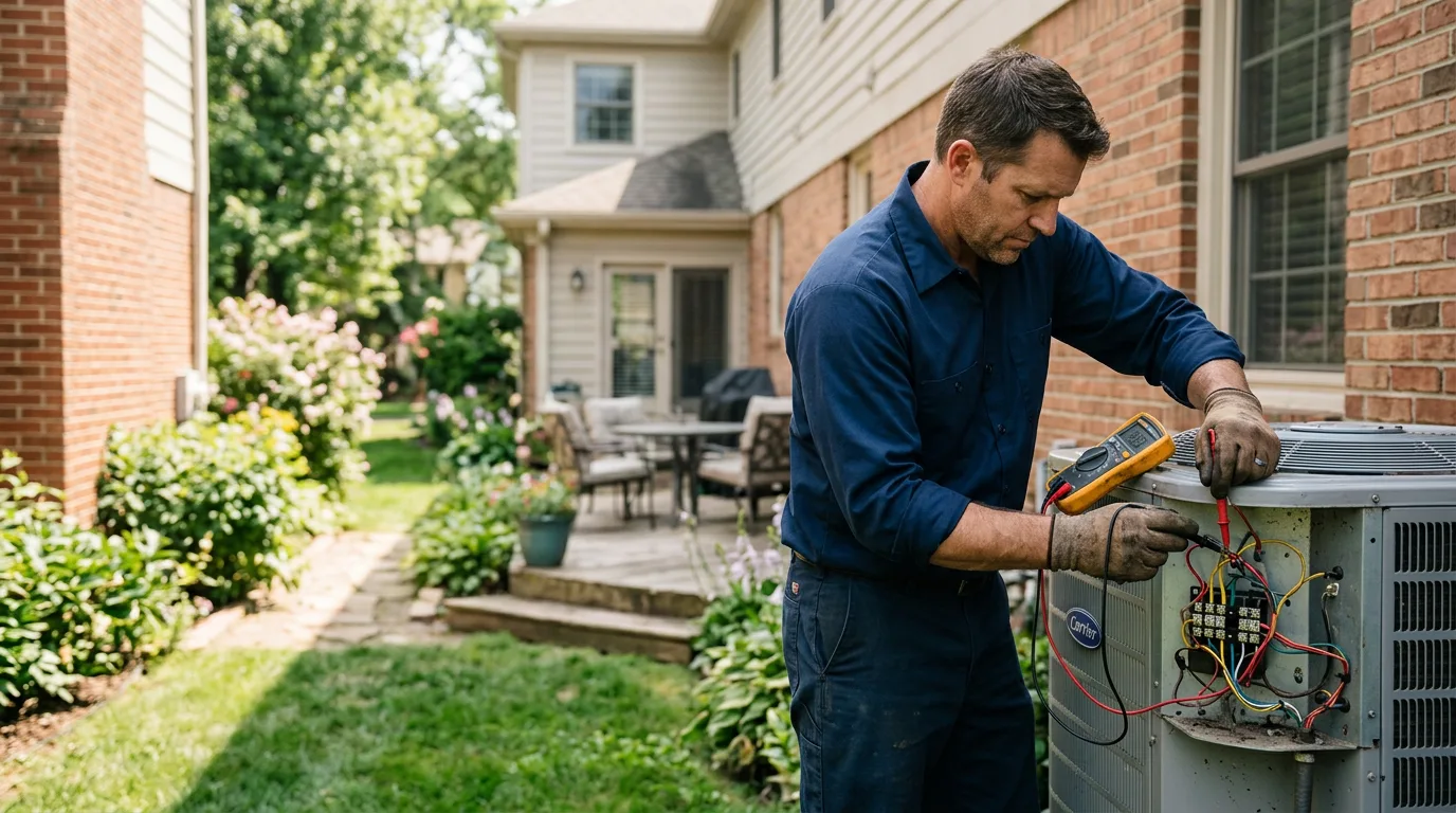 HVAC technician working near West Ridge, AR